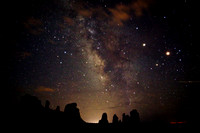 Milkyway over Arches NP